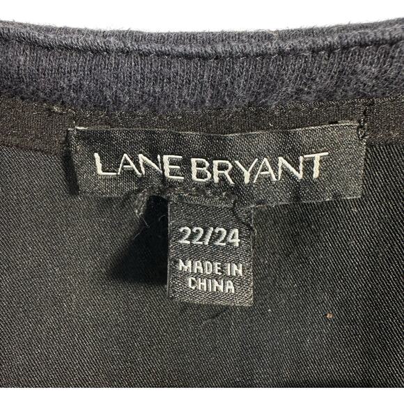 Lane Bryant Ruffled Sleeve Sweatshirt Plus SZ 22/24 Fairygoth Feminine Y2K Cozy - Picture 7 of 13